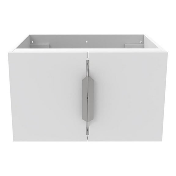 Alpine 24" Wood Floating Vanity Base with Drawers in White