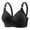 Black PlusSize, variant on Loopsun Bras for Womens, Womens Bras Plus Size, Woman's Lace Flower Gathered Together Large Size Daily Bra Underwear no Rims