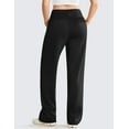 thumbnail image 4 of Pinspark Wide Leg Sweatpants Women High Waisted Baggy Casual Workout Pants Soft Drawstring Athletic Pants with 2 Pockets, 4 of 8