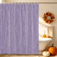 thumbnail image 4 of Lavender Purple Shower Curtain Set - 48" x 72" Washable Bathtub Curtain with 12 Hooks, Modern Simple Solid Color Linen Texture Boho Waterproof Fabric Stall Shower Curtains for Bathroom/Bathtub Décor, 4 of 8