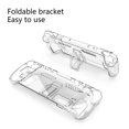 thumbnail image 2 of Game Console Cover Transparent Split Anti-fall Anti-scratch Comfortable Grip Folding Kickstand Hard PC Gamepad Shell Protective Case for Steam Deck, 2 of 7