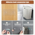thumbnail image 6 of Luckky Kitchen Compost Bin, Waste Bin with Lid,Plastic Food Waste Bin for Counter Top or Under Sink,Mountable Garbage Can for Car,Cabinet,Office,Bedroom,Bathroom (Gray), 6 of 7