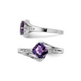 thumbnail image 3 of 1.25 Carat (Ctw) Natural Cushion-Cut Amethyst Ring in Sterling Silver for Women, 3 of 5