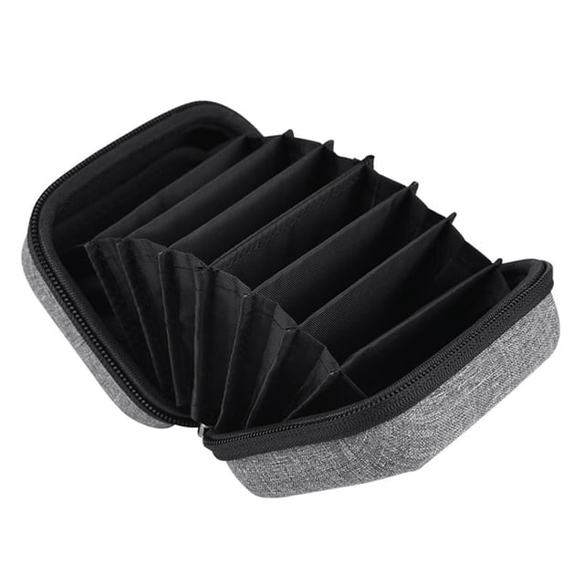 Estuche multifuncional para filtros circulares de lentes, estuche para 8 filtros circulares, estuche a prueba de polvo para filtros de lentes de cámara.