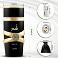 thumbnail image 4 of Aromaque Bundle by Asad Lattafa – 3.4oz EDP Perfume, Travel Spray, 2 Car Air Fresheners & Satin Gift Bag Set, 4 of 5
