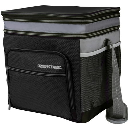 Ozark Trail 24-Can Cooler with Removable Hardliner, Black