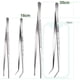 thumbnail image 2 of 20cm Kitchen Tongs Precision Tweezers 2PC Professional Chef's Tongs Precision Culinary Tweezers for Meat Barbecue Decoration (20), 2 of 5