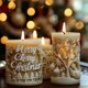 thumbnail image 4 of Molde cilíndrico de silicona para velas con diseño de copos de nieve y muñeco de nieve, frases de Feliz Navidad, molde de yeso para velas de pilar, regalos de Navidad, 4 of 5