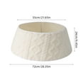 thumbnail image 3 of Kumdkd Christmas Plush Tree Collar Skirt, Christmas Tree Collar Christmas Tree Skirt Cover for Christmas Tree Decorations | Rattan (Natural), 3 of 6