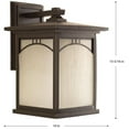 thumbnail image 2 of P6054-20-Progress Lighting-Residence - Outdoor Light - 1 Light in Craftsman and Transitional style - 10 Inches wide by 15.31 Inches high, 2 of 2
