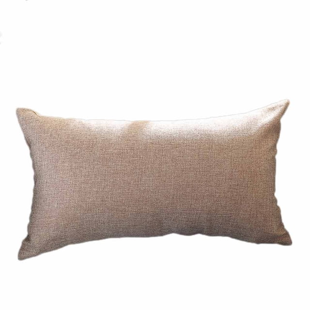Housse de Coussin Rectangulaire Taie d'Oreiller en Soie