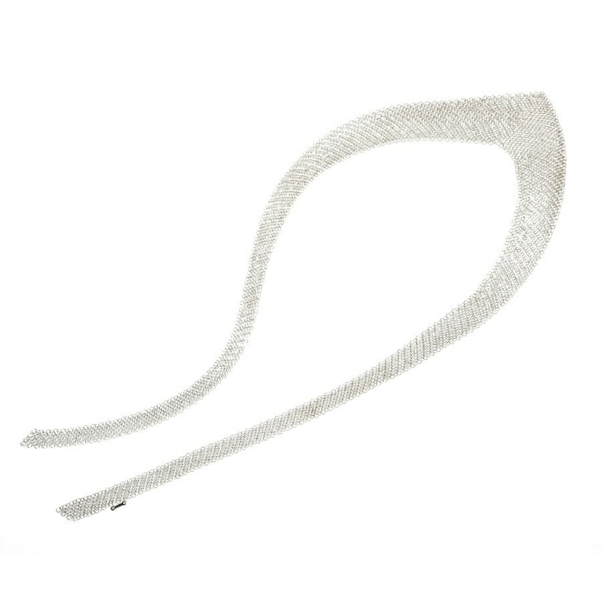 TIFFANY & CO. Pre-Owned Tiffany Elsa Peretti Mesh Necklace Sv.925 67cm A-157484 (Good)