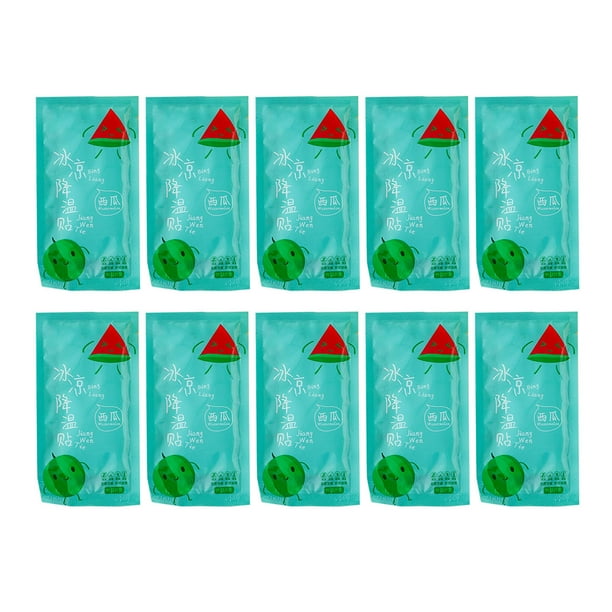 Refriadas de Láminas de Gel Suave, Enfriamiento Físico Saludable CÓMODO PARCHES DE ENFRIAMIENTO COMPACTOS 20 HOJAS DE ENFRIAMIENTO RÁPIDO PARA VIJES AL AIRE LIBRE