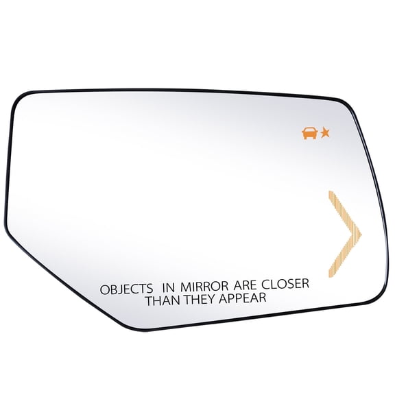 Passenger Side Replacement Mirror Glass Compatible with Chevy & GMC Vehicles, Suburban, Tahoe 2015-2020, Yukon, Yukon XL 2015-2020, Heated with Blind Spot Detection, w/o auto dimming, 22976556, RH