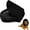 Black, variant on Dogs Head Protector, Dogs Mesh Head Net for Small & Medium Dog, Adjustable Head Guard Mesh Heads Guard, Dog Soft Net Masks for Outdoor Hiking Camping, Breathable Meshs Muzzles for Animals (A)