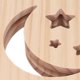 thumbnail image 1 of Wooden 3D LED Light Hollow Moon Star Pattern Eye Protection USB Power Supply Warm White Night Lamp for Bedroom, 1 of 3