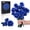Blue, variant on Flower Bouquet Building Set for Adults Artificial Flowers with Roses, Decorative Home Accessories, Centerpiece for Tables Gift for Him and Her(736Pcs)