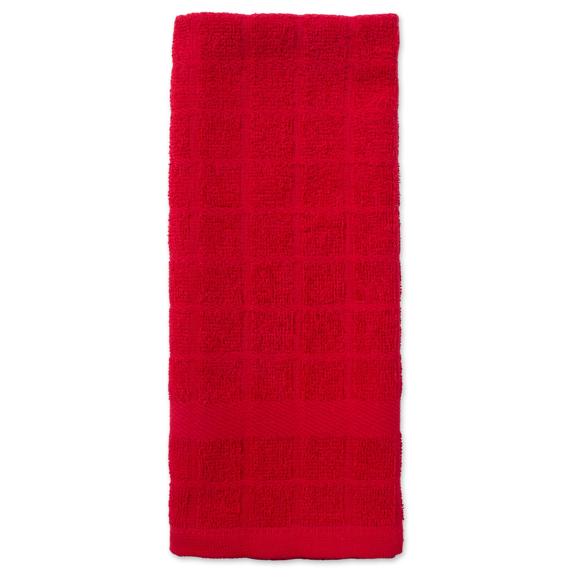 Contemporary Home Living Set of 3 Assorted Black and Red Dish Towel, 30