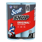 Scott Multi-Purpose, Shop Towel, 2 Rolls, 55 Sheets Per Roll (110 Total Sheets)