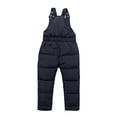 thumbnail image 2 of Dakiuu Baby Toddler Snow Bib Overalls Boy Girl Winter Clothes Down Puffer Coat Waterproof Warm Ski Pants Kids Insulated Trousers Hiking Romper Jumpsuit Snowsuit, 2 of 8