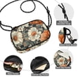 thumbnail image 3 of FORMRS Mini Crossbody Bag for Women Adjustable Shoulder Rope Travel Casual Phone Purse, Gray Floral Pattern, 3 of 7
