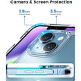 thumbnail image 2 of Entronix Clear Case for iPhone 14, Shockproof Slim Fit Transparent Hard Cover, 2 of 5