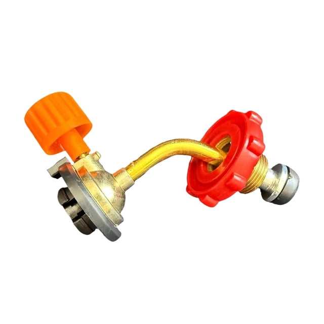 Adaptador de recarga de tanque de gasolina,Adaptador portátil para recarga de tanque de gasolina de aleación de aluminio,Conector de recarga del tanque del cilindro de gas,Válvula de inflado