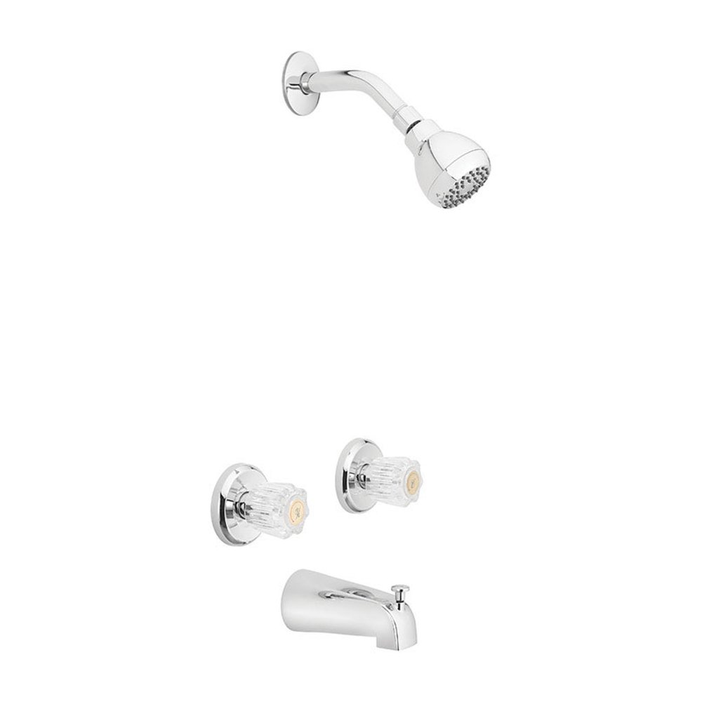 OakBrook Essentials Two Handle Tub and Shower Faucet, Chrome Walmart