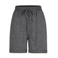 thumbnail image 3 of Jxximdong Shorts for Women Women Soft and Comfy Activewear Lounge Shorts with Pockets and Drawstring Gray XXL Pants, 3 of 6