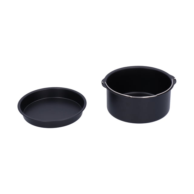 Air Fryer Cake Pan Pizza Pan Multipropósito Fácil De Desmoldar Antiadherente Freidora Accesorios Cake Barrel Para Cafetería Para Panadería Para Cocina Para Pastelería ANGGREK Otros