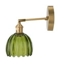 thumbnail image 6 of Vintage Wall Sconce Wall-Mounted Floral Wall Light Green E26 Bulb(Not Included), 6 of 10