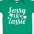 thumbnail image 4 of Inktastic Saint Patrick's Day Sassy Lil' Lassie with Shamrocks Boys or Girls Baby Bodysuit, 4 of 5