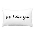 thumbnail image 1 of ABPHQTO PSI Love You Ink Calligraphy Black White Poster Lettering Funda de almohada Funda de almohada Protector de almohada Cama 50x75 cm, 1 of 1