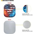 thumbnail image 3 of SHIQI-2 Piece Windshield Sun Shade Foldable American Flag Print Sunshade for Car Windshield July 4th Front Window Cover Sun Shade Sun Protection Car Accessories, 3 of 4