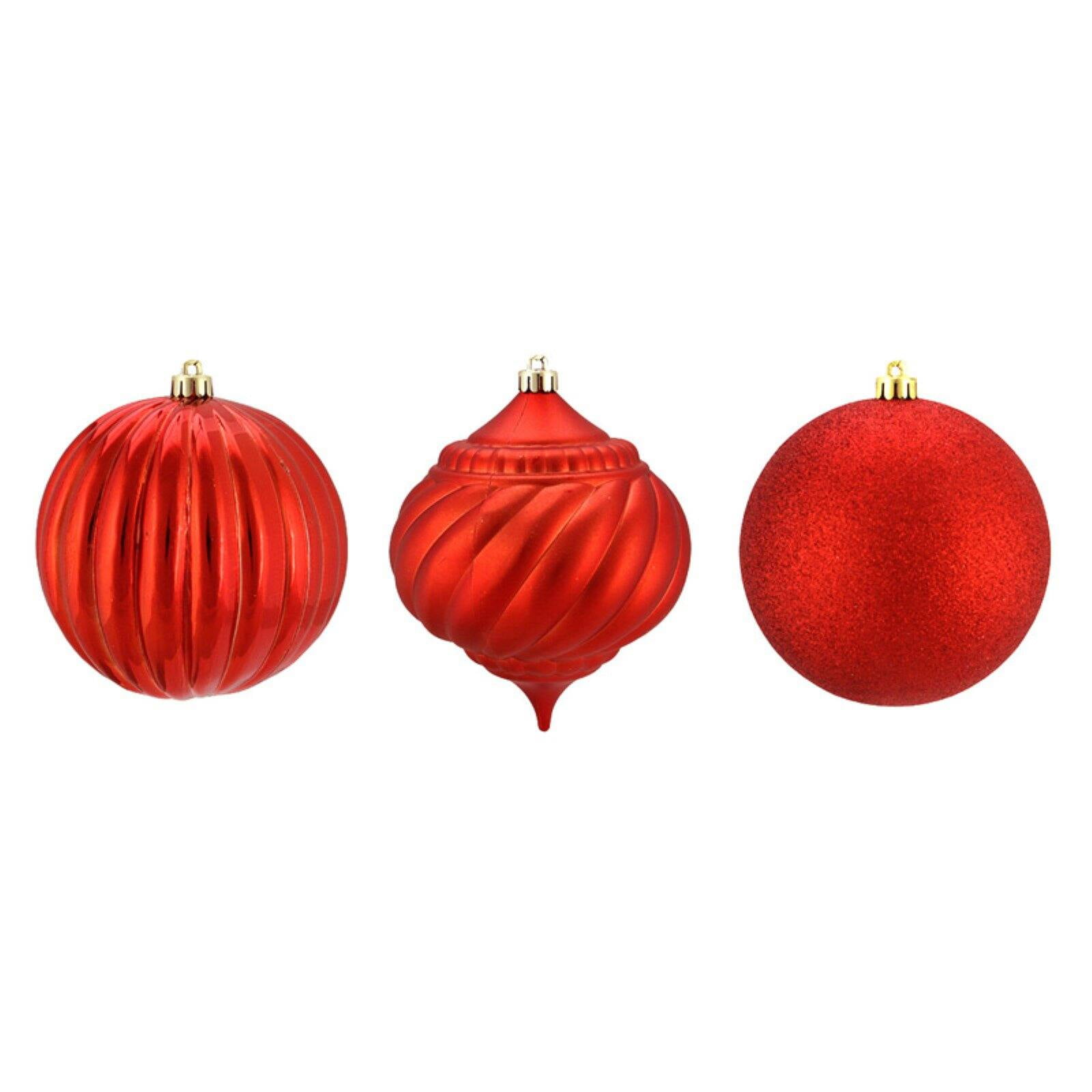 Northlight 3 Piece Shatterproof Onion And Ball Christmas Ornament Set Walmart Com Walmart Com