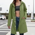 thumbnail image 4 of Godom Women's Rain Coat - Lightweight Plus Size Buttons Waterproof Rain Jacket for Women, 4 of 7