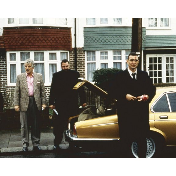 Dennis Farina And Vinnie Jones In Snatch With His Jaguar 24X36 Classic Hollywood Poster