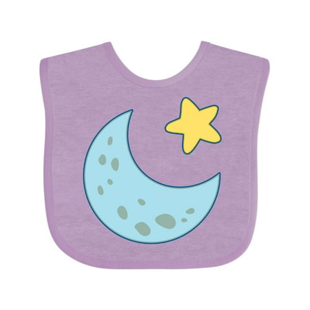 

Inktastic Moon and Star Gift Baby Boy or Baby Girl Bib