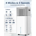 thumbnail image 4 of TEMEIKE Aires acondicionados portátiles 4 en 1, enfriador de aire evaporativo con 4 modos y 3 velocidades, temporizador de 15 horas para apagado automático inteligente, tanque de 2 galones para enfria, 4 of 5