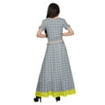 thumbnail image 4 of Moomaya Two Piece Maxi Skirt And Crop Top Printed Cotton Ethnic Set For Girls, 4 of 6