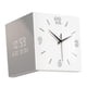 thumbnail image 3 of Reloj de esquina adorno de pared reloj de esquina angular regalos reloj de pared cuadrado para Blanco, 3 of 9