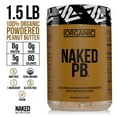 thumbnail image 3 of Organic Powdered Peanut Butter from small dairy farms – Bulk, Only 1 Ingredient - Roasted Peanuts, Vegan, No Additives, Preservative Free, No Salt, No Sugar - 45 Servings - NAKED PB, 3 of 8