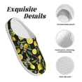 thumbnail image 5 of Kdxio Lemon Fruits Flowers Leaves Women's Men's Slippers Plush Slip-On House Slipper for Winter Indoor Soft Cushion Non-slip Fluffy Slides Slippers-11, 5 of 7