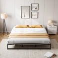 thumbnail image 7 of 10-Inch King Size Low Bed Frame, Heavy Duty Metal Platform, No Box Spring Needed, Noise-Free, Non-Slip, Easy Assembly, Black Mattress Foundation, 7 of 7
