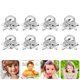 thumbnail image 3 of 48 anillos de calavera pirata de Halloween para decoraciones de Halloween., 3 of 3