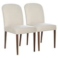 thumbnail image 2 of Dining Chairs, Capri Beige Fabric Dining Chair (Set Of 2), Dining Room Seating, Kitchen Dining Chairs,, 2 of 6