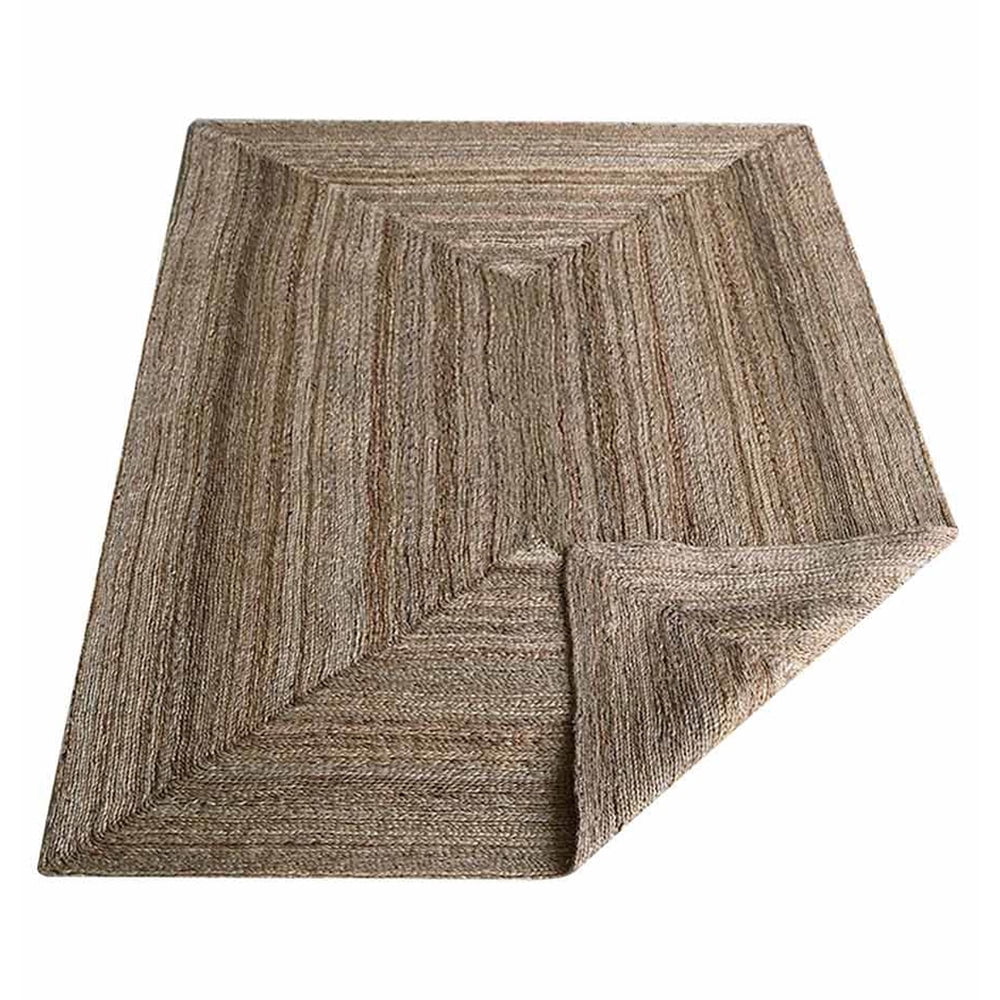 Rugsotic Carpets Hand Woven Jute 4'x6' Area Rug Contemporary Beige J00022