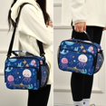 thumbnail image 5 of FORMRS Student Lunch Bag Insulated Reusable Cooler Box with Zipper Pockets, Light Pink Jellyfish, 5 of 9