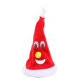 thumbnail image 4 of Sombrero de árbol de Navidad con vibración novedoso, artesanías eléctricas, regalos para sombrero rojo con luces de estrellas, 4 of 9