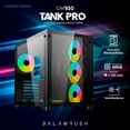 thumbnail image 2 of Gabinete Gamer Balam Rush Tank Pro GM930 ATX Media Torre 4 Fan RGB USB 3.0 Negro BR-935944, 2 of 6